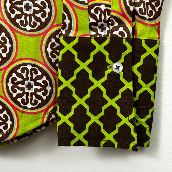 Tizzie Button Up All Over Medallion Print Shirt Womens Size S - Picture 4 of 9